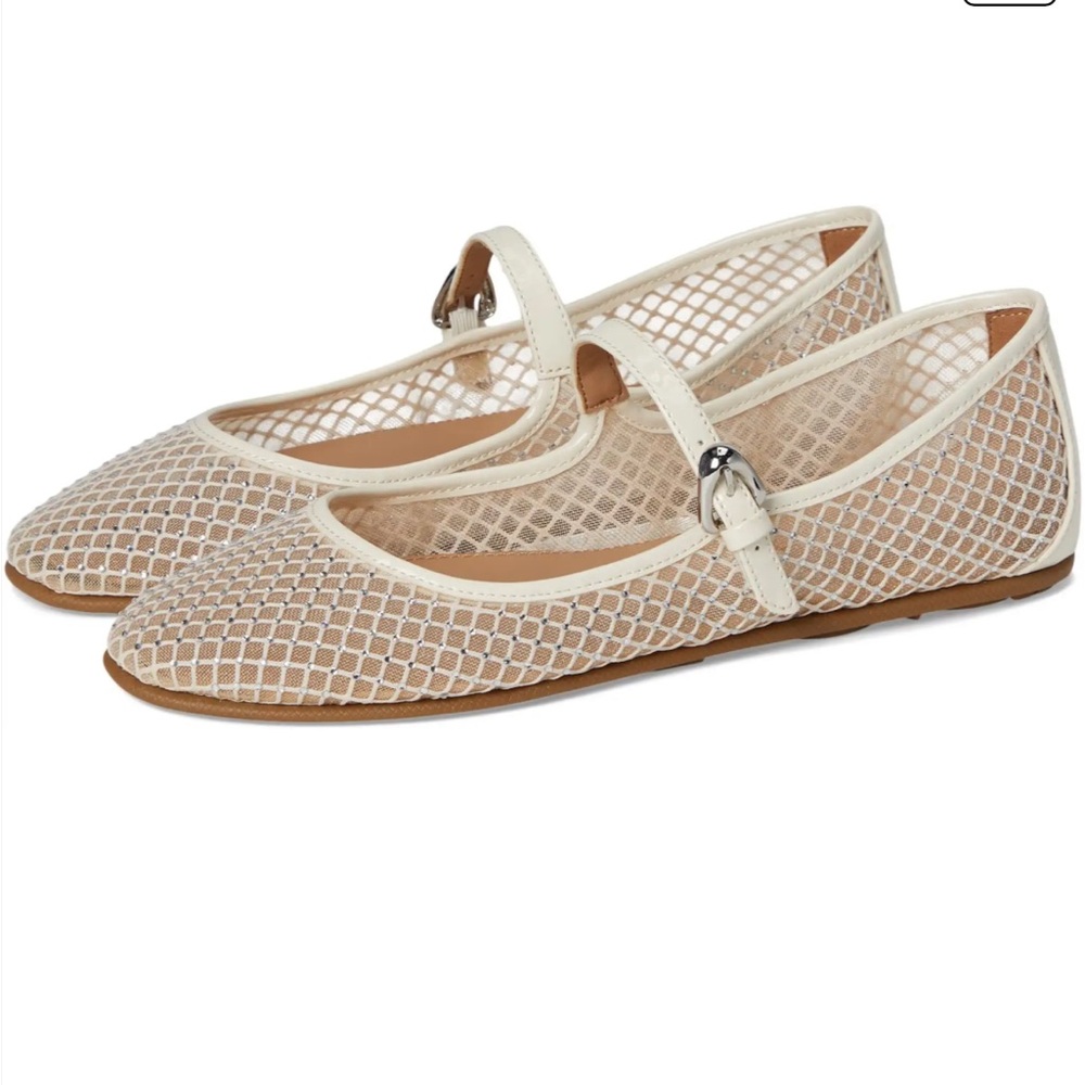 AEROSOLES Beige Mesh Ballet Flats